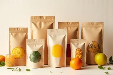 Sustainable food packaging options on display